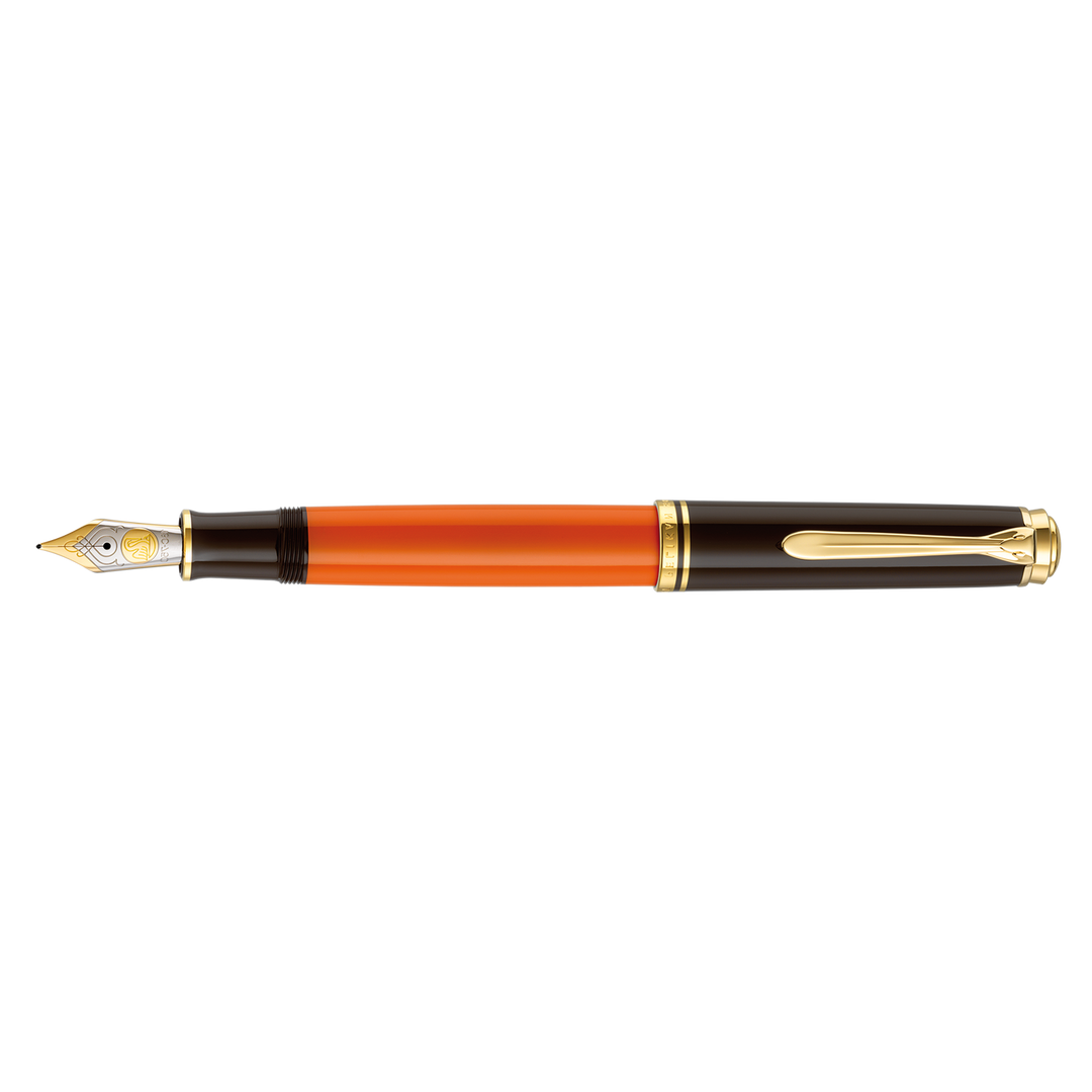 Pelikan Souveran M800 Burnt Orange Fountain Pen - KSGILLS.com | The Writing Instruments Expert