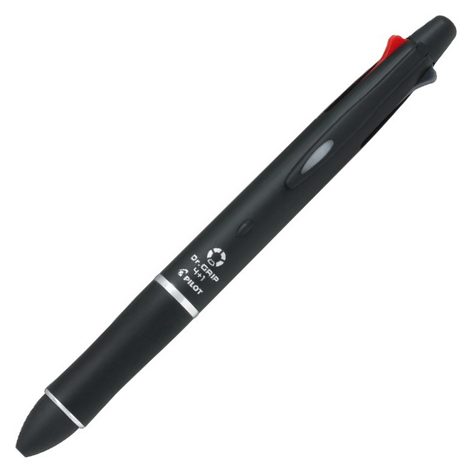 Pilot Dr. Grip (Fine) - Black - Multifunction Pen 4+1 - 0.7mm (with Engraving) - KSGILLS.com | The Writing Instruments Expert