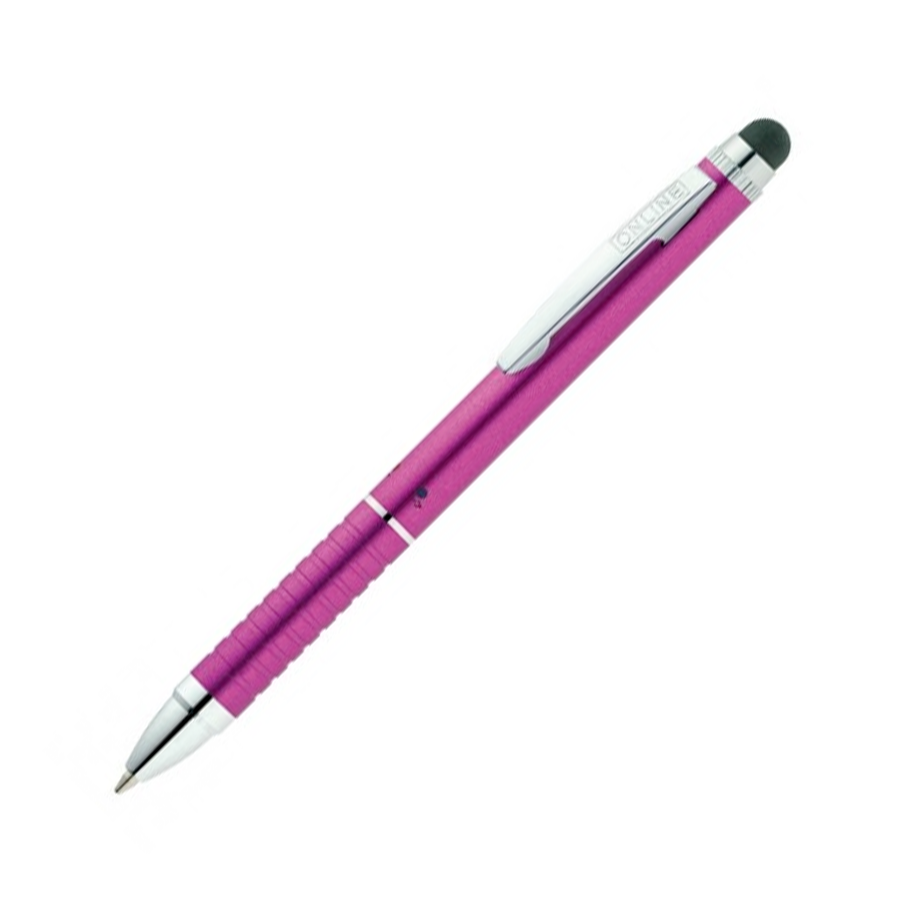 Online Action Multifunction Pen - Metallic Pink (2 in 1 Mini Sized with Stylus) - KSGILLS.com | The Writing Instruments Expert