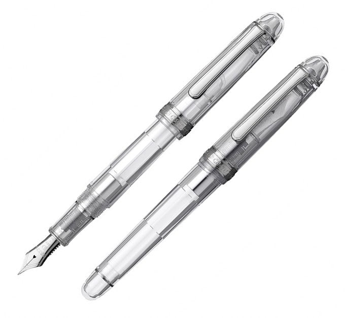 Platinum 3776 Century Fountain Pen - Oshino Clear Demonstrator Chrome Trim - KSGILLS.com | The Writing Instruments Expert