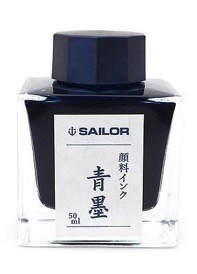 Sailor Ink Bottle 50ml Nano Pigmented Fountain Pen - Seiboku Blue-Black - KSGILLS.com | The Writing Instruments Expert