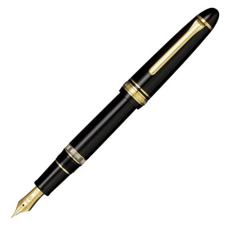 Sailor 1911L Large Realo Black Gold Trim 21K Fountain Pen - KSGILLS.com | The Writing Instruments Expert
