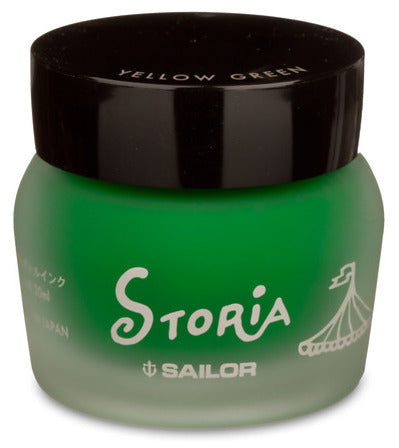 Sailor Storia Pigment Ink 30ml Bottle - Clown (Yellow Green) - KSGILLS.com | The Writing Instruments Expert