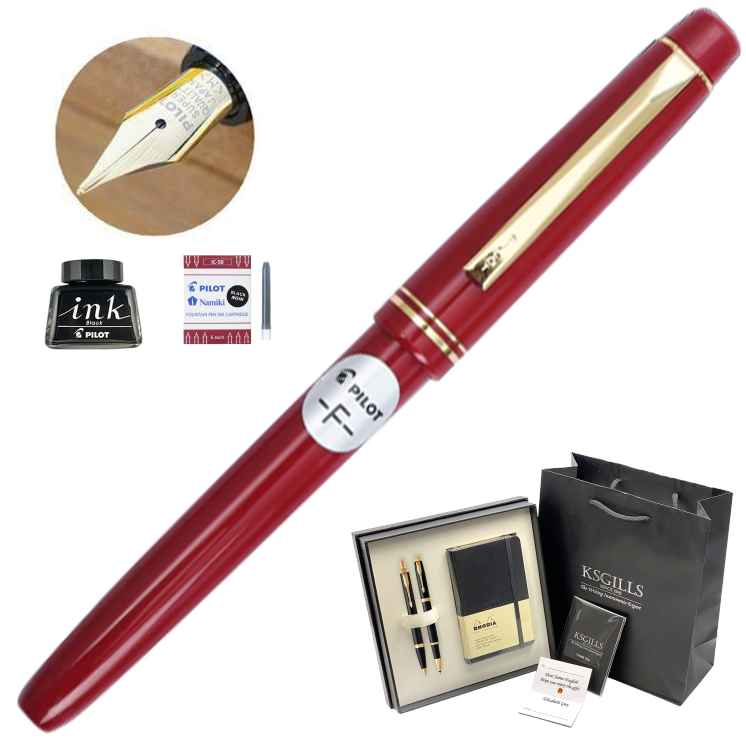 KSG SETS - Pilot 78G Fountain Pen SET - Red Gold Trim - KSGILLS.com | The Writing Instruments Expert