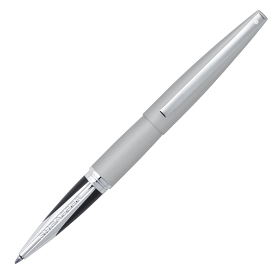 Sheaffer Taranis Rollerball Pen - Brushed Steel Chrome Trim - KSGILLS.com | The Writing Instruments Expert