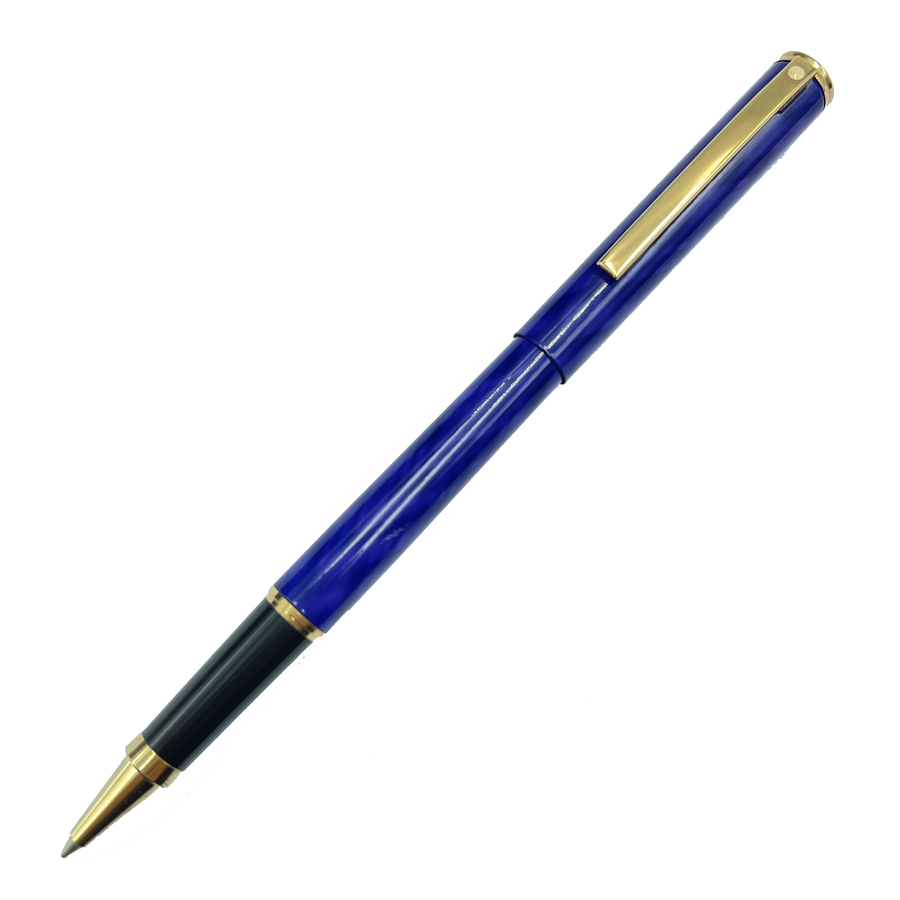 Sheaffer Fashion II Rollerball Pen - Blue Marble Lacquer (USA Classic Edition) - KSGILLS.com | The Writing Instruments Expert