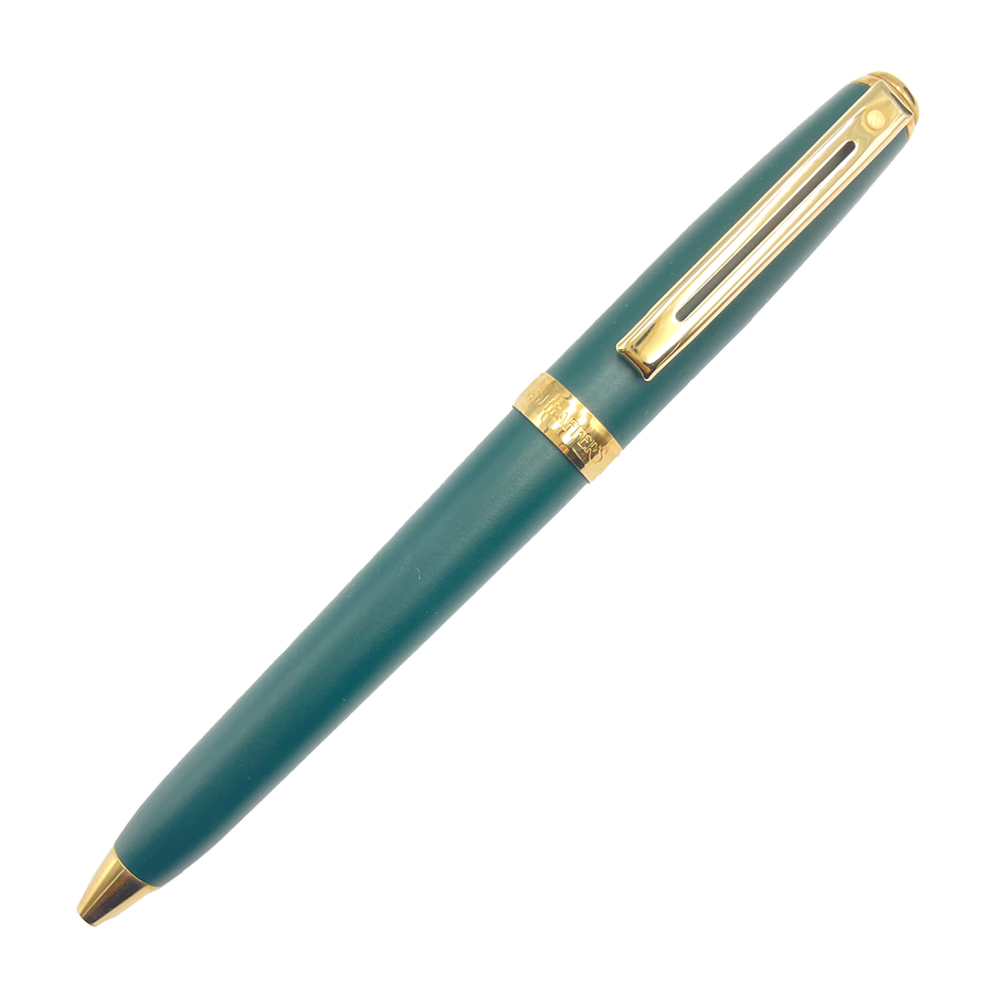 Sheaffer Prelude Ballpoint Pen - Matte Green Gold Trim (USA Classic Edition) - KSGILLS.com | The Writing Instruments Expert