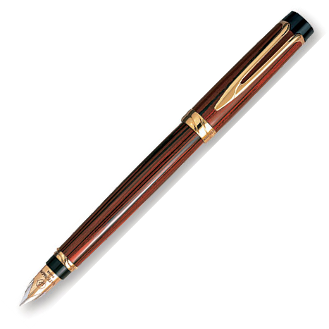 Waterman Liaison Ebonite Orange Gold Trim Fountain Pen - KSGILLS.com | The Writing Instruments Expert