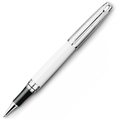 Caran d'Ache Leman Rollerball Pen - Bicolour White - KSGILLS.com | The Writing Instruments Expert