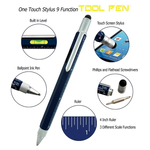 Monteverde One Touch Stylus Tool Pen Multifunction Ballpoint - Blue - KSGILLS.com | The Writing Instruments Expert