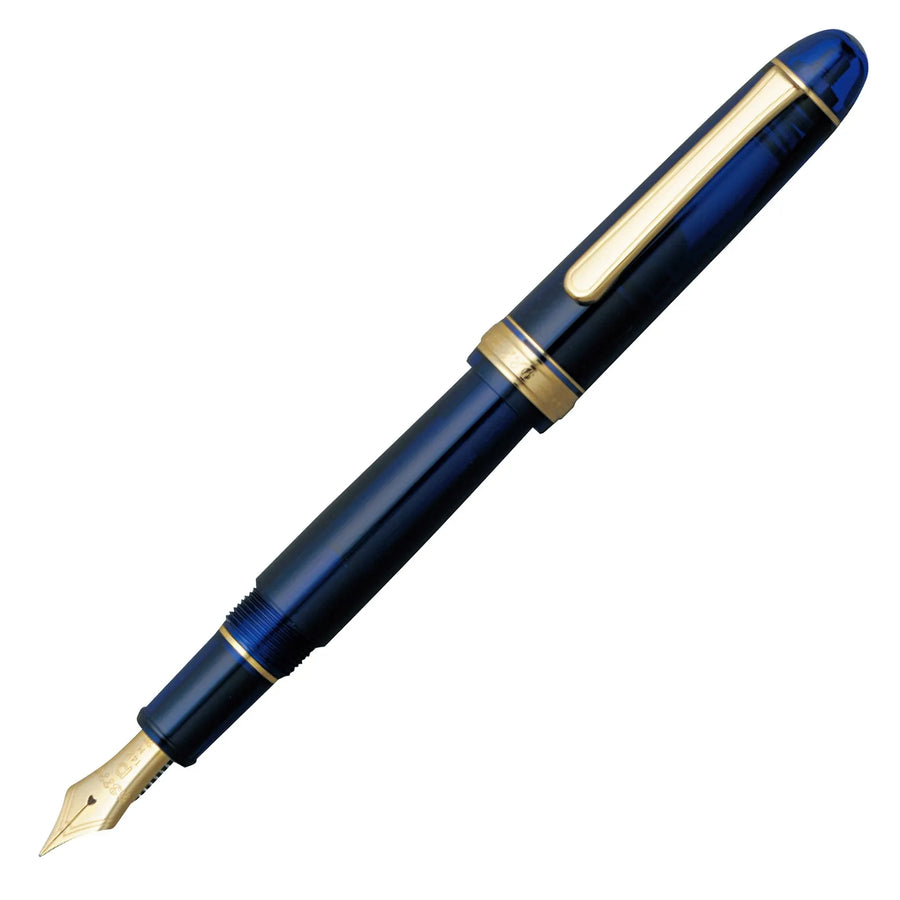 Platinum 3776 Century Fountain Pen - Chartres Blue Gold Trim - KSGILLS.com | The Writing Instruments Expert