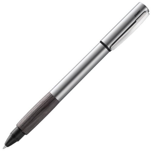 Lamy Accent Rollerball Pen - AL KW Palladium Grey Wood - KSGILLS.com | The Writing Instruments Expert