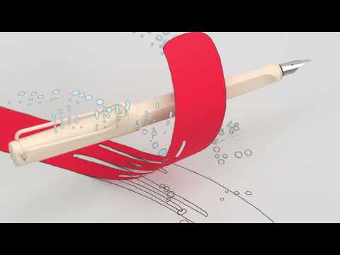 Lamy Safari Fountain Pen - Strawberry WITH Ink Converter and LASER Engraving