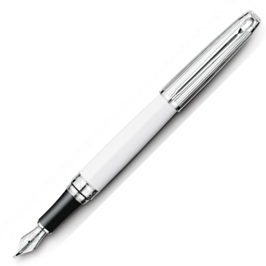 Caran d'Ache Leman Fountain Pen - Bicolour White - KSGILLS.com | The Writing Instruments Expert