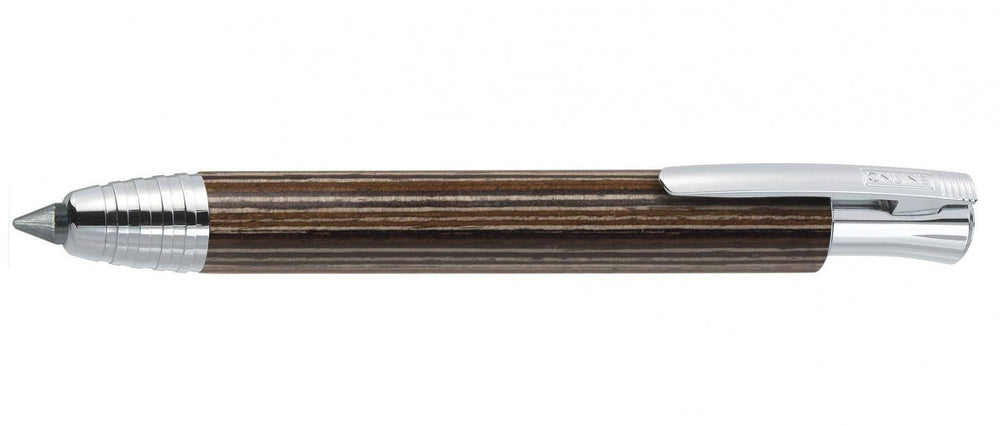 ONLINE Sketch Mechanical Pencil (Clutch) - Maroon Wood Brown Chrome Trim - KSGILLS.com | The Writing Instruments Expert