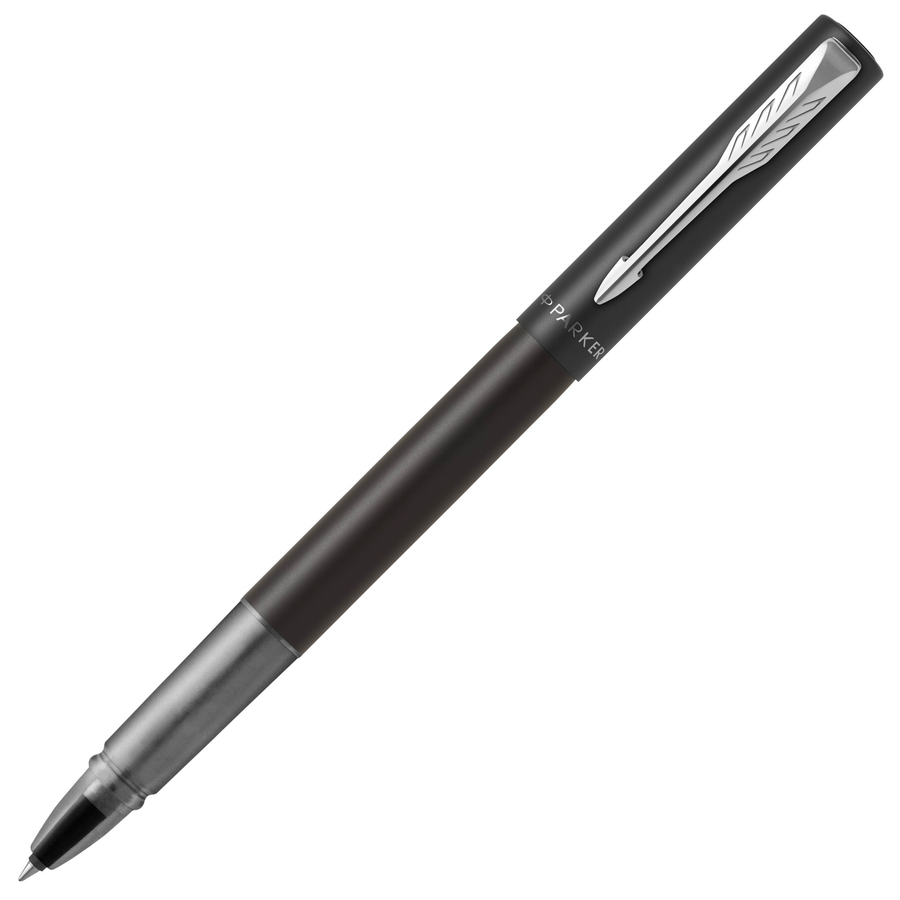 Parker Vector XL Rollerball Pen - Black Chrome Trim - Refill Black Medium - KSGILLS.com | The Writing Instruments Expert