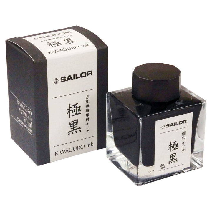 Sailor Ink Bottle 50ml Nano Pigmented Fountain Pen - Kiwaguro Black - KSGILLS.com | The Writing Instruments Expert