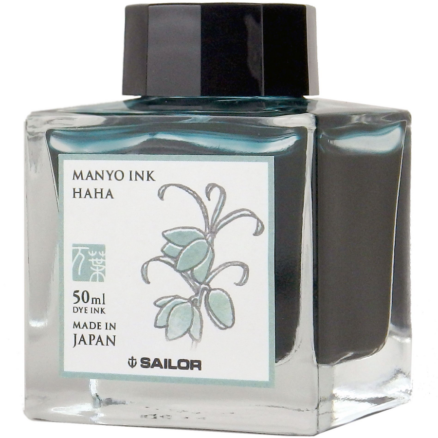 Sailor Ink Bottle 50ml Manyo Fountain Pen - Haha (Glacier Blue) - KSGILLS.com | The Writing Instruments Expert