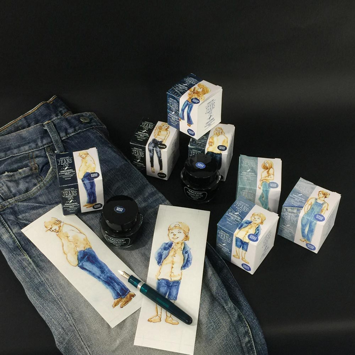Taccia Jeans Ink Bottle (40ml) - #1 - Black - KSGILLS.com | The Writing Instruments Expert