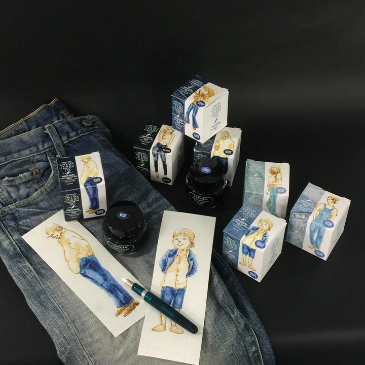 Taccia Jeans Ink Bottle (40ml) - #3 - Navy Blue - KSGILLS.com | The Writing Instruments Expert