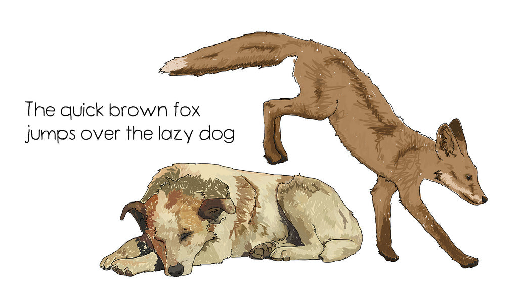 Where did "The quick brown fox jumps over the lazy dog" come from?