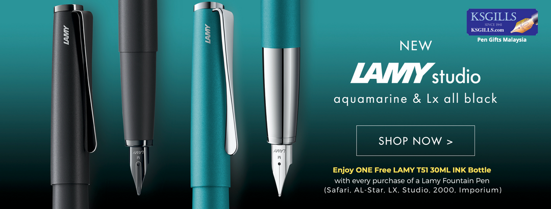 EXPIRED : Get ONE Free Ink Bottle on every purchase of a Lamy Fountain Pen