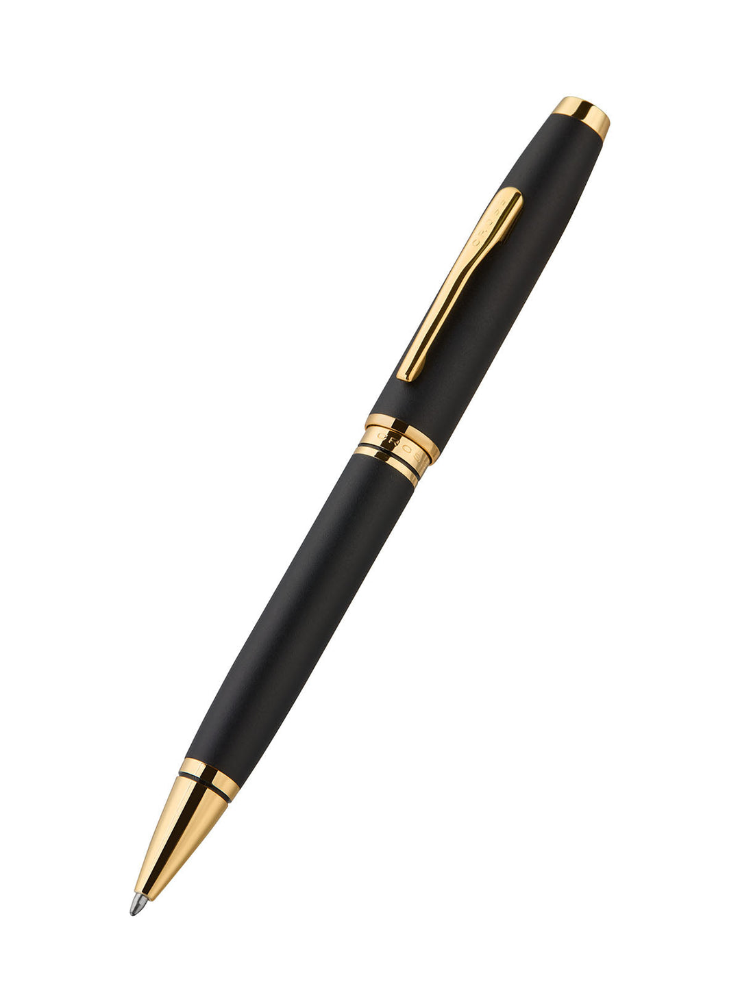 KSG set - Single Pen SET - Cross Coventry Ballpoint Pen - Black Gold Trim