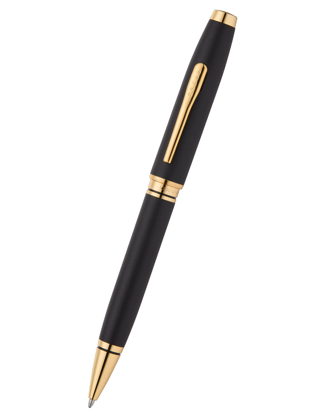KSG set - Single Pen SET - Cross Coventry Ballpoint Pen - Black Gold Trim