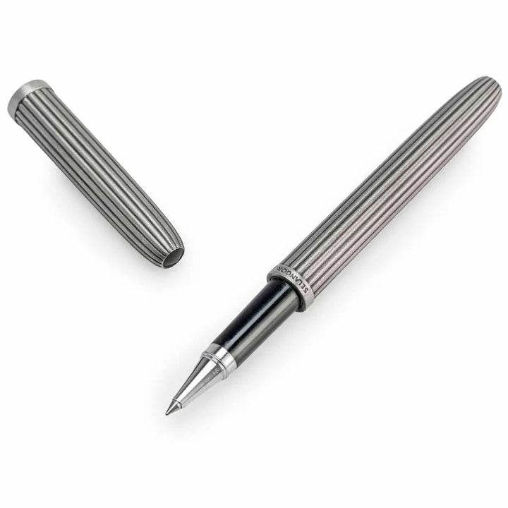 KSG LUXE - Royal Selangor Pewter Rollerball Pen - Savoy - Refill Black (F) SCHMIDT Germany and FREE LASER Engraving