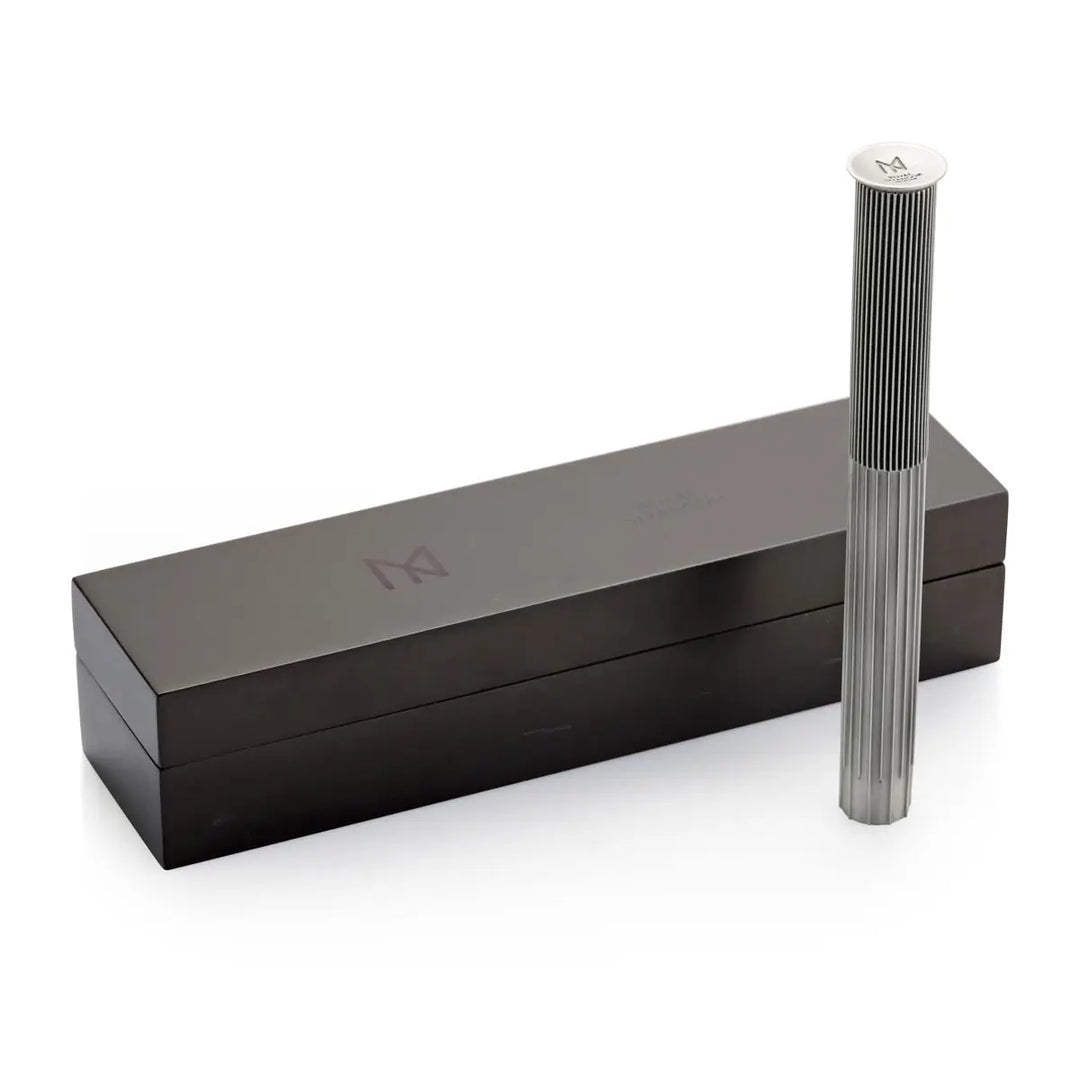 KSG LUXE - Royal Selangor Pewter 18K Gold Nib Fountain Pen (B) - Vapour with Ink Converter and FREE LASER Engraving