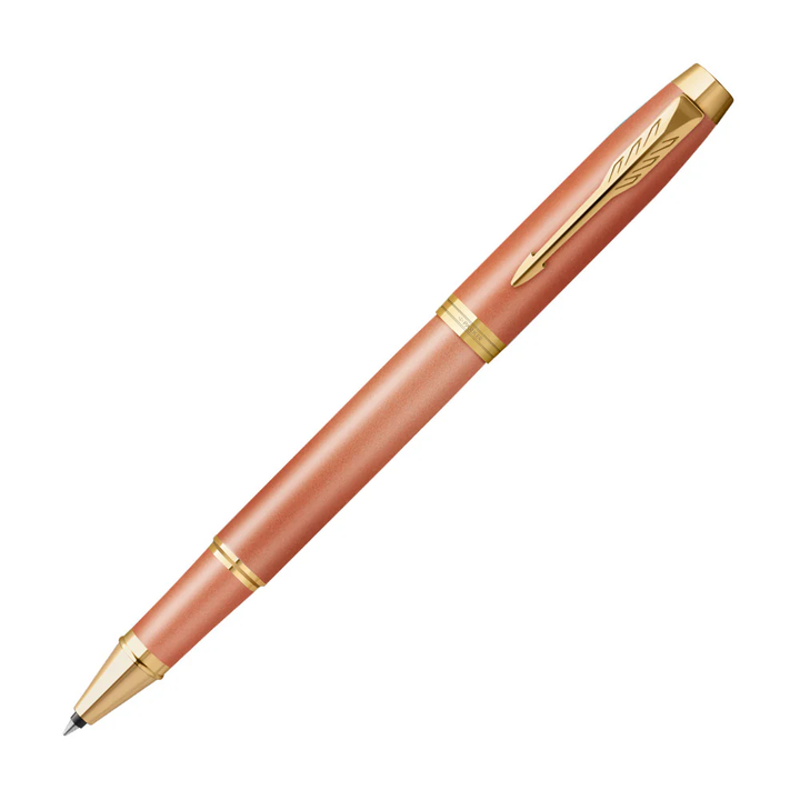 KSG set - Parker IM Rollerball Pen - Writing Rituals - Orange Gold Trim - Refill Black Medium (M)