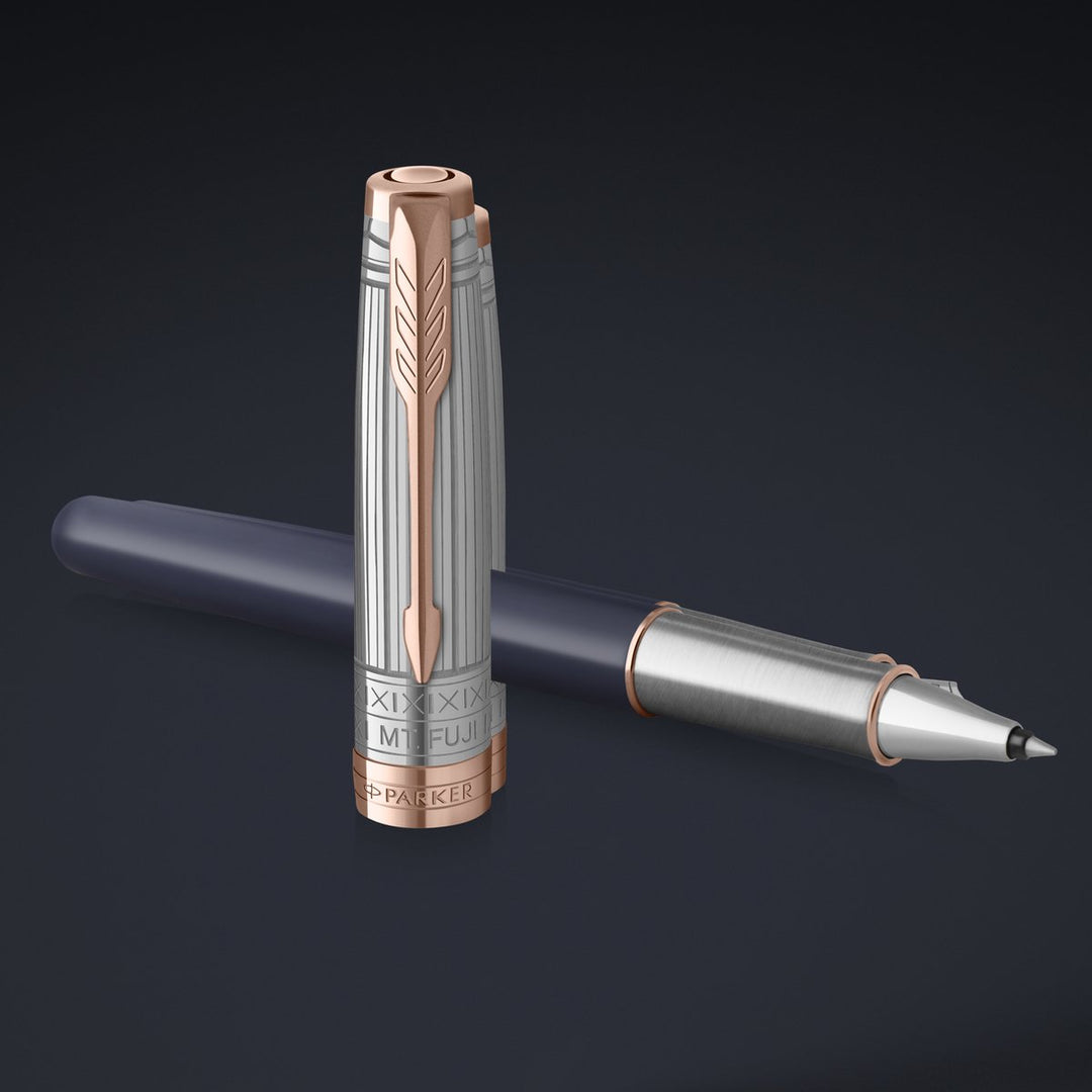 Parker Sonnet Rollerball Pen - Intrepid Journeys Collection Mt. Fuji Edition Blue Gold Trim