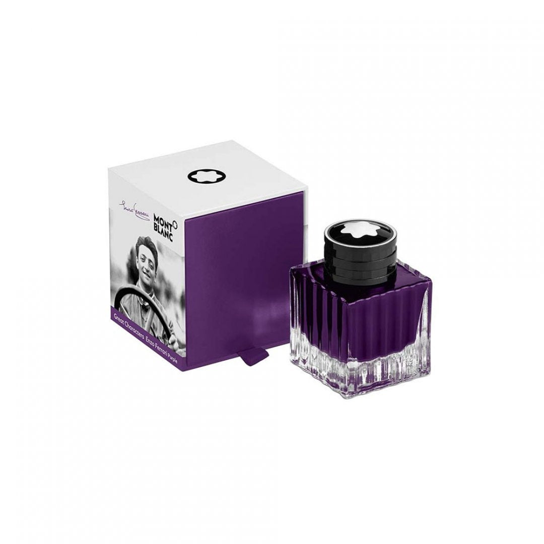 Montblanc Ink Bottle 50ml Fountain Pen - Great Characters Enzo Ferrari Special Edition - Purple