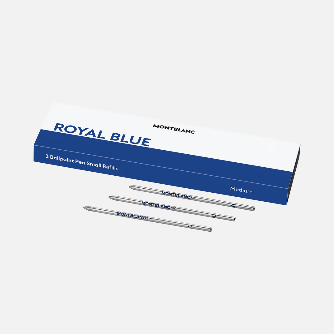 Montblanc Refill (SMALL) MINI Ballpoint Pen (Pack of 3) - Royal Blue - KSGILLS.com | The Writing Instruments Expert