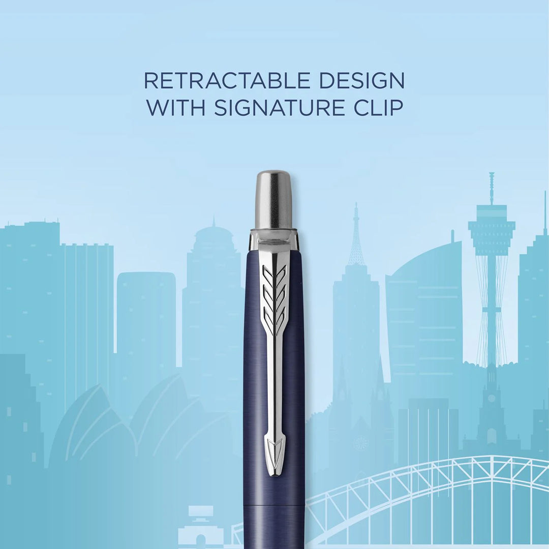 Parker Jotter Classic (PREMIUM) Ballpoint Pen - Sydney Special Edition Blue Chrome Trim