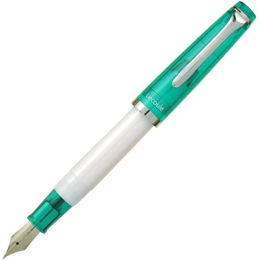 Sailor Lecoule Fountain Pen - Green Cap White Body (with Converter) - KSGILLS.com | The Writing Instruments Expert