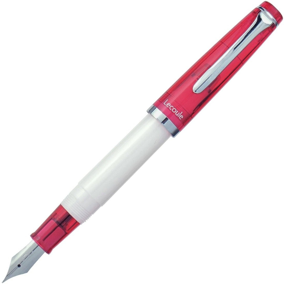 Sailor Lecoule Fountain Pen - Red Cap White Body (with Converter) - KSGILLS.com | The Writing Instruments Expert