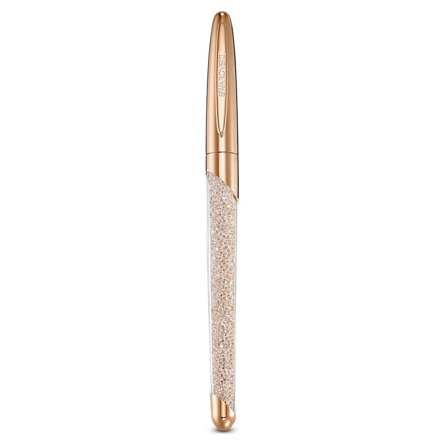 Swarovski Crystalline Nova Rollerball Pen - Champagne Rose Gold Trim - KSGILLS.com | The Writing Instruments Expert