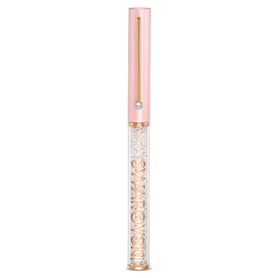 Swarovski Crystalline Gloss Rollerball Pen - Pink Rose Gold Trim - KSGILLS.com | The Writing Instruments Expert