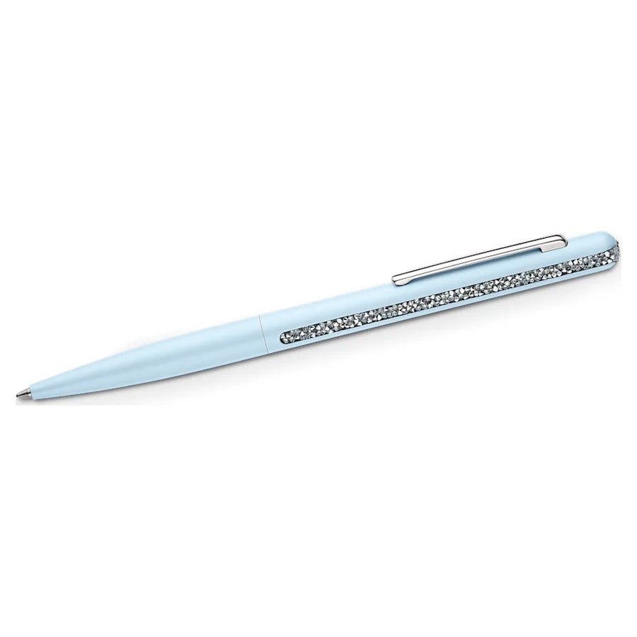 Swarovski Crystal Shimmer Ballpoint Pen - Blue Chrome Trim - KSGILLS.com | The Writing Instruments Expert