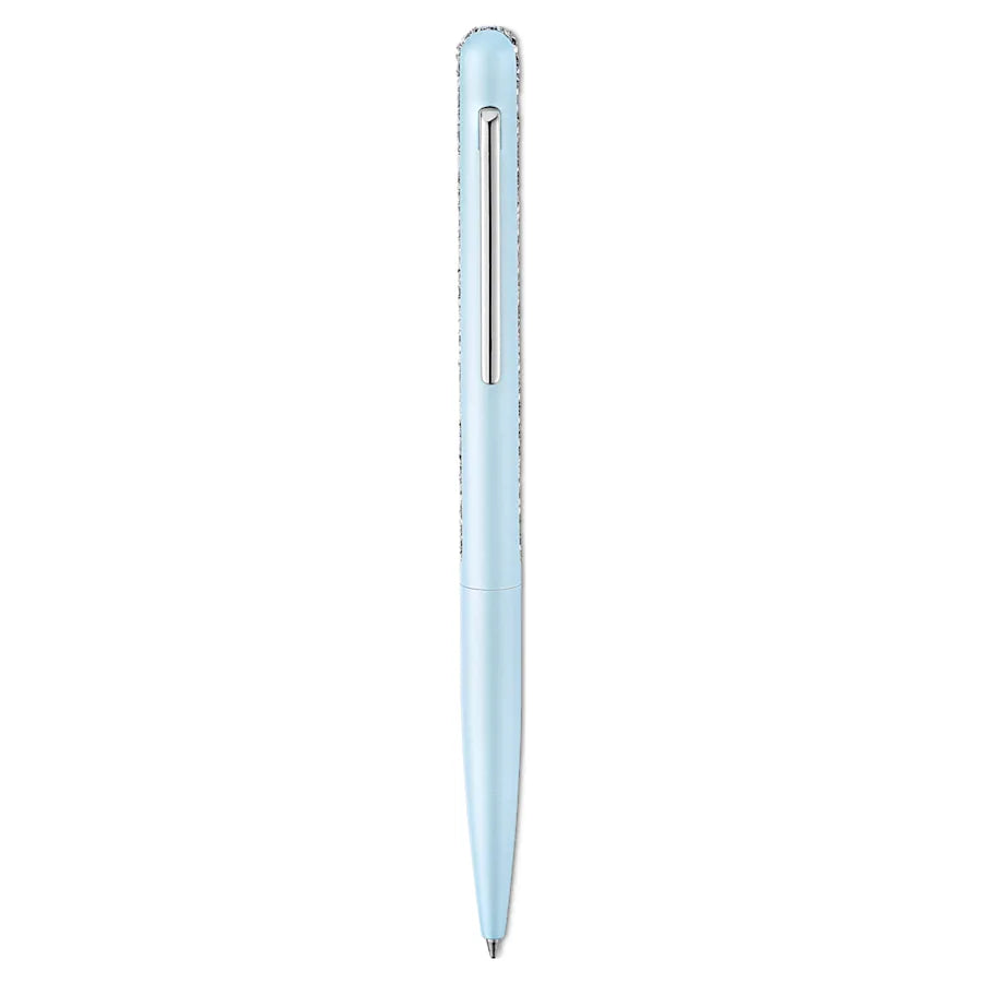 Swarovski Crystal Shimmer Ballpoint Pen - Blue Chrome Trim - KSGILLS.com | The Writing Instruments Expert