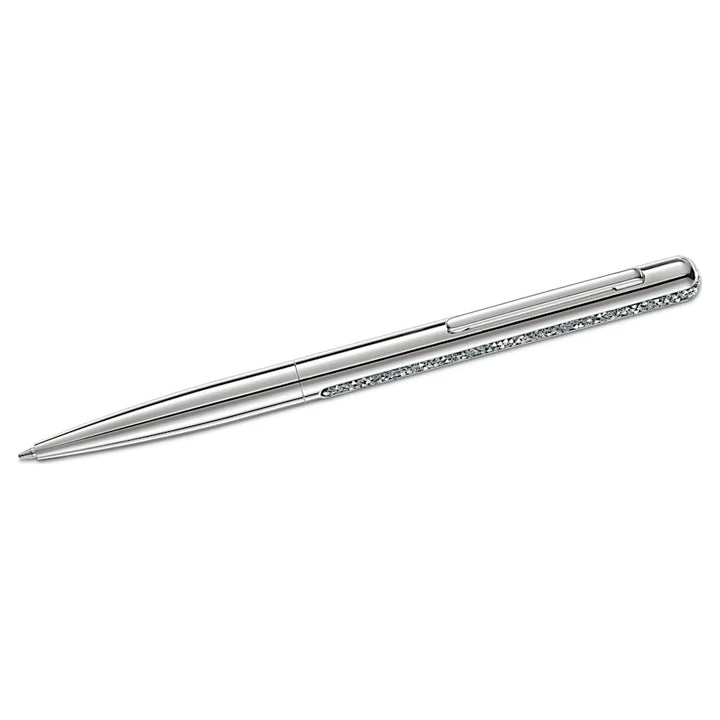 Swarovski Crystal Shimmer Ballpoint Pen - Silver Chrome Trim - KSGILLS.com | The Writing Instruments Expert
