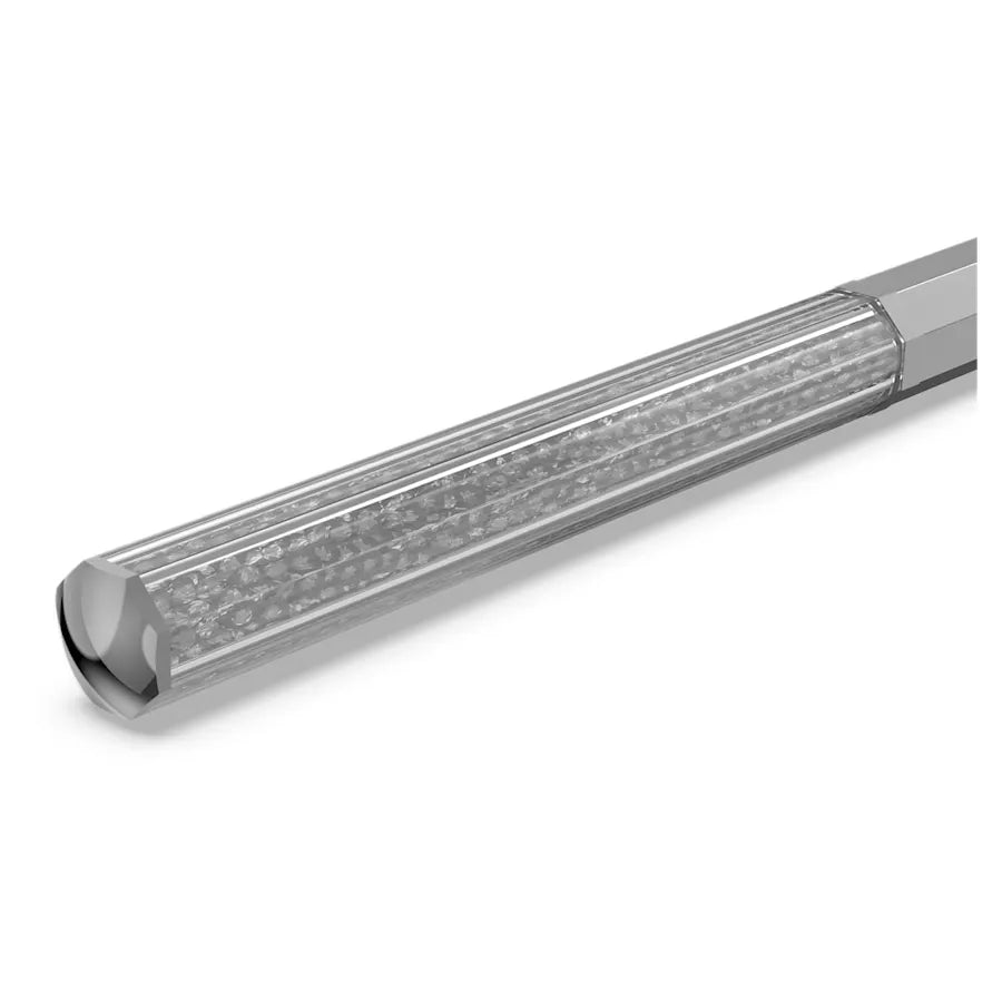 Swarovski Crystalline Octagon Ballpoint Pen - Grey Chrome Trim - KSGILLS.com | The Writing Instruments Expert