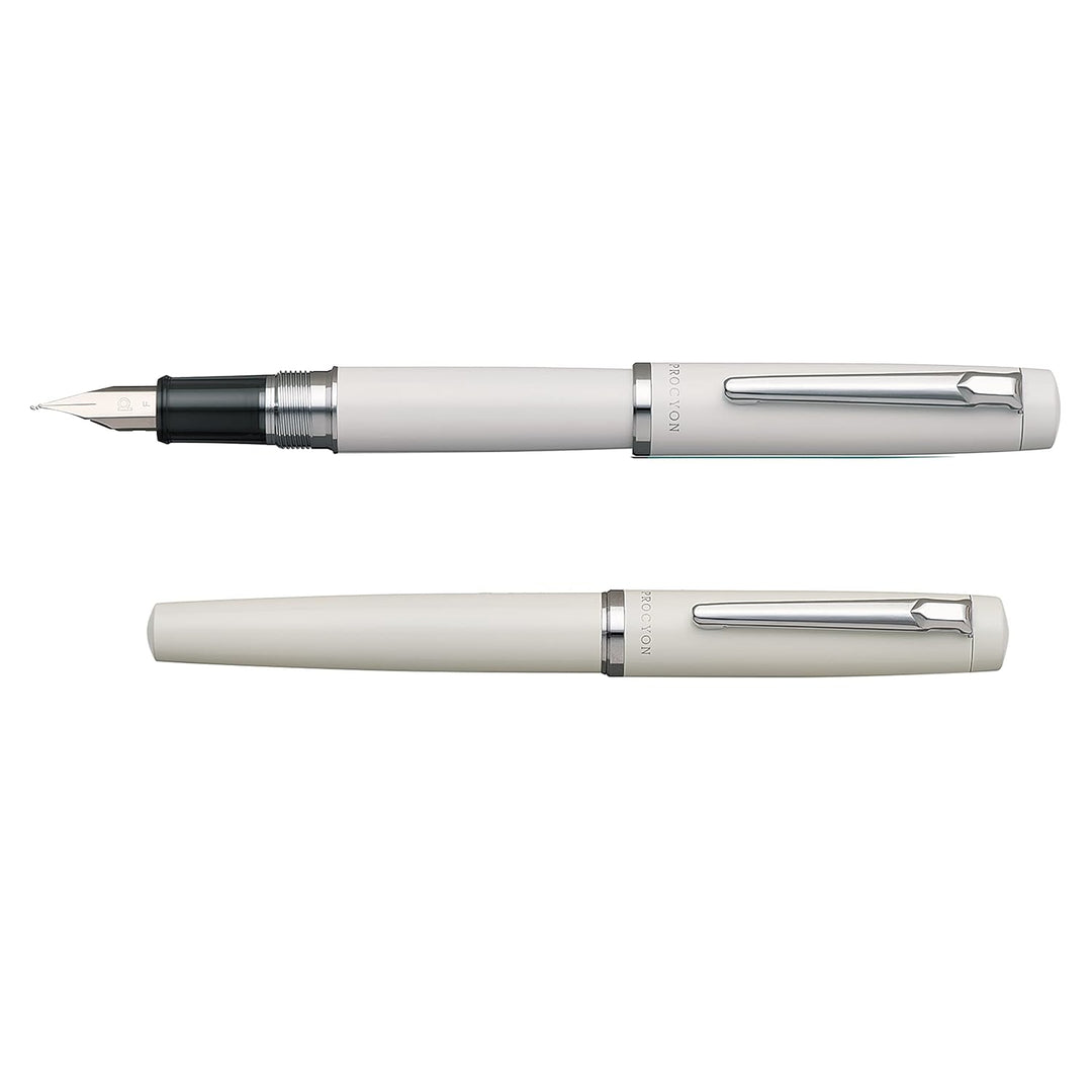 Platinum Procyon Fountain Pen - Porcelain White WITH Ink Converter and LASER Engraving