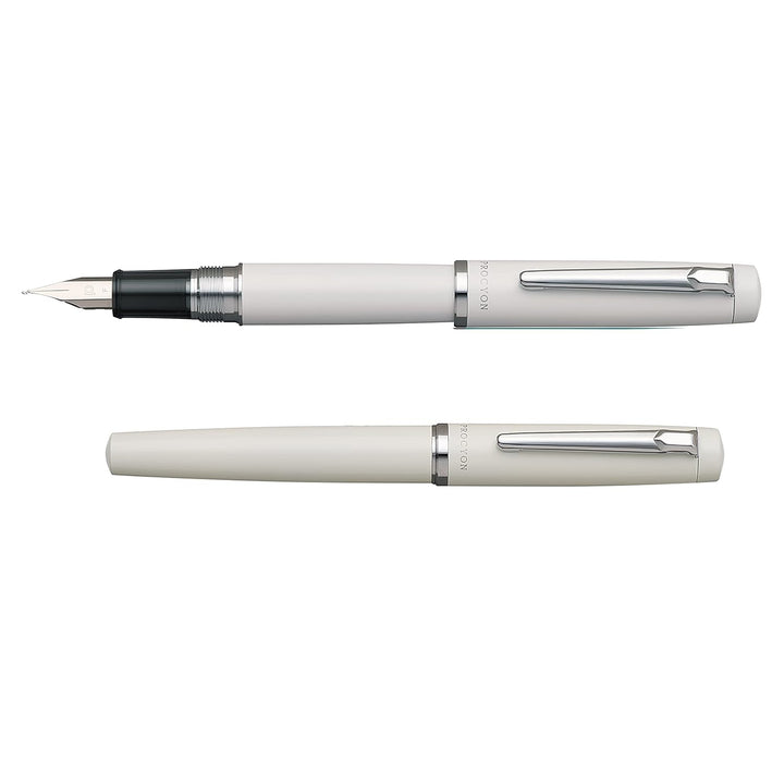 Platinum Procyon Fountain Pen - Porcelain White WITH Ink Converter and LASER Engraving