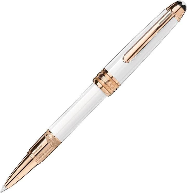 Montblanc Solitaire Tribute Red Gold Mozart Rollerball Pen - White Red Gold - KSGILLS.com | The Writing Instruments Expert