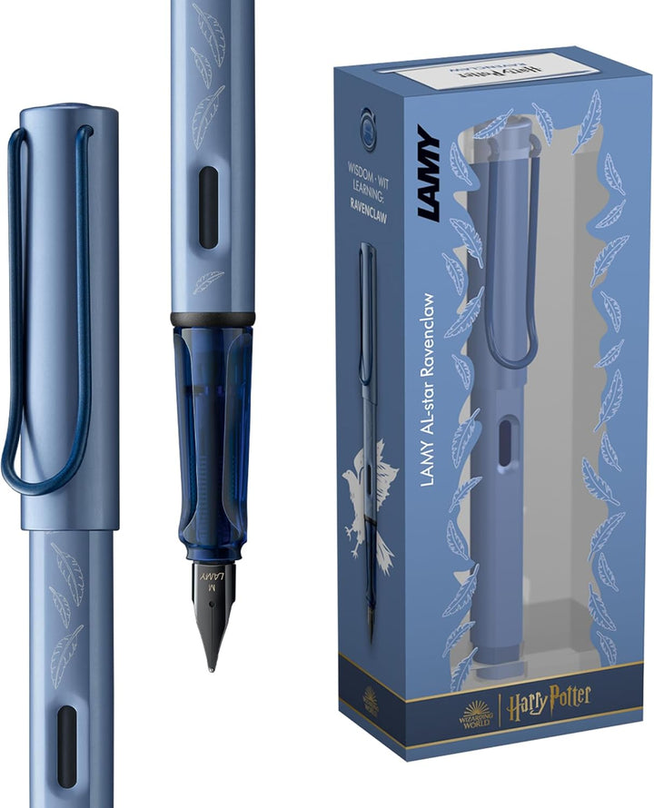 Lamy AL-Star Fountain Pen - Ravenclaw WITH Ink Converter and LASER Engraving (Harry Potter Special Edition)