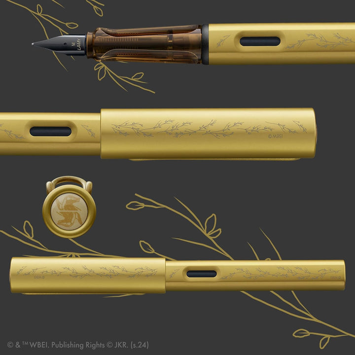 Lamy AL-Star Fountain Pen - Hufflepuff WITH Ink Converter and LASER Engraving (Harry Potter Special Edition)