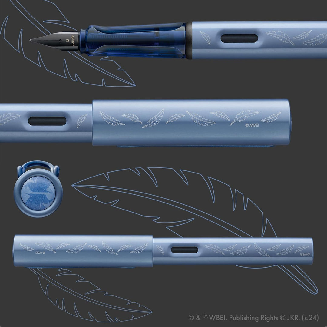 Lamy AL-Star Fountain Pen - Ravenclaw WITH Ink Converter and LASER Engraving (Harry Potter Special Edition)