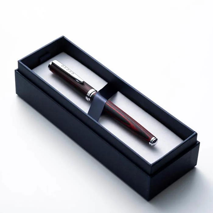 Tom Hessin Edinburgh Ballpoint Pen - Stockbridge Stone Grey Chrome Trim